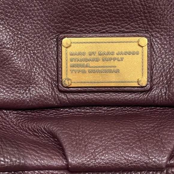 Marc by Marc Jacobs Burgundy Leather Crossbody Bag Classic Q Isabelle - Picture 2 of 10